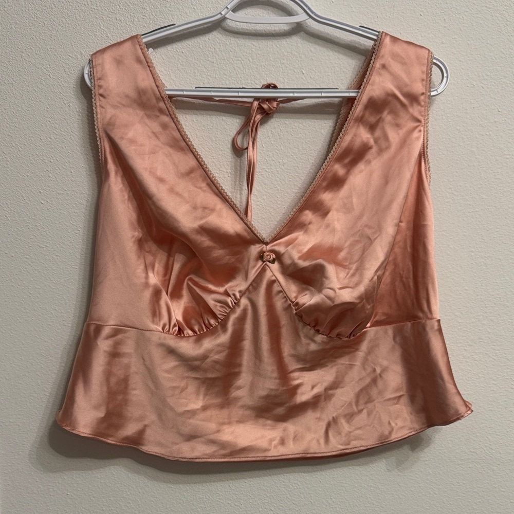 Wild Fable Satin Pink Sleeveless Top size XXL